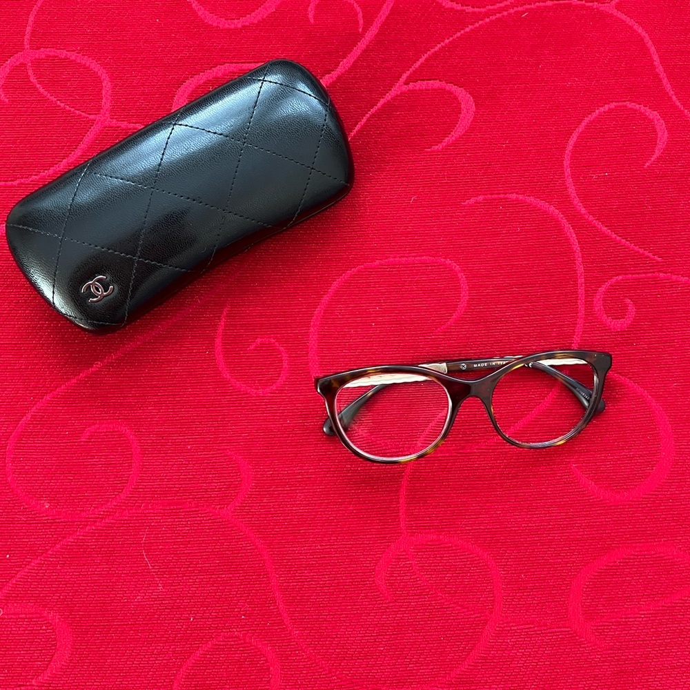 Tortoise Chanel eyeglasses
